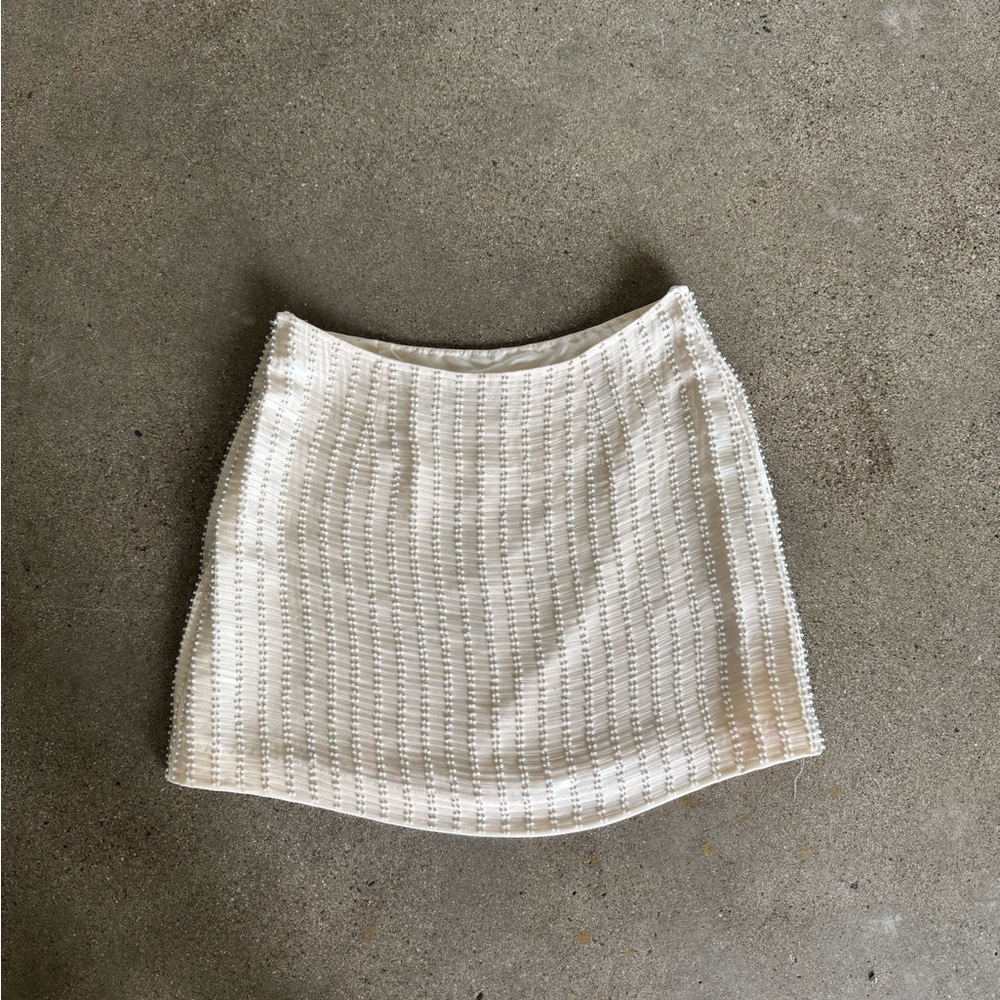💔SOLD💔 Y2K Cache Pearl Sequin Mini Skirt 8 - Picture 12 of 12